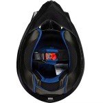 ILM Adult Dirt Bike Helmets Motocross ATV Dirtbike BMX MX Offroad Full Face Motorcycle Helmet, DOT Approved Model 128S (Matte Black, Adult-L)