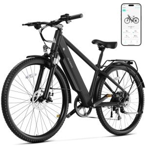 TST Electric Bike for Adults with Peak 1000W 26MPH Brushless Motor，36V Removable Internal Battery,60Miles City Electric Bike,35-Speed Electric Mountain Bike.