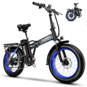 Kebiko 1000W Folding Electric Bike,48V 20AH Removable Battery E Bike,30+MPH,80 Miles Max Range Electric Bike for Adults,20" Fat Tire Foldable ebike,Adult Electric Bicycle for Commute Beach Snow