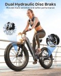 PUCKIPUPPY Electric Bike for Adults 960W, 48V 20AH Battery Adult Electric Bicycles, 26" Fat Tire Full Suspension Step-Thru Ebike, 28MPH Mountain Ebike, 7 Speed, 80Miles Range-Boxer ST