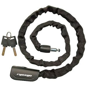 RYANGO Heavy Duty Anti Theft Bike Chain Lock, 2 Keys - Bicycle, Motorcycle, E-Bike, Scooter, Gate, Door, Fence