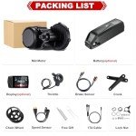 TSDZ8 750W Mid-Drive Ebike Conversion Kit with 20AH Battery - Upgrade Your Ride with Powerful Electric Bike Kit (68mm/73mm BB Length, Universal Fit, B02N Display)