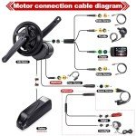 TSDZ8 750W Mid-Drive Ebike Conversion Kit with 20AH Battery - Upgrade Your Ride with Powerful Electric Bike Kit (68mm/73mm BB Length, Universal Fit, B02N Display)