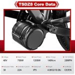 TSDZ8 750W Mid-Drive Ebike Conversion Kit with 20AH Battery - Upgrade Your Ride with Powerful Electric Bike Kit (68mm/73mm BB Length, Universal Fit, B02N Display)