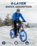 Riding'times 1500W Electric Bike for Adults Full Suspension, 20.4AH Long Seat Dirt Bike with 20" Fat Tire, Max 31MPH & 40-150 Miles, Moped Style Ebike for Snow, Mountains, Road