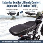 Riding'times 1500W Electric Bike for Adults Full Suspension, 20.4AH Long Seat Dirt Bike with 20" Fat Tire, Max 31MPH & 40-150 Miles, Moped Style Ebike for Snow, Mountains, Road