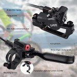 TOBWOLF 1 Pair MTB Disc Brake Set, Hydraulic Disc Brake Kit with 160mm Rotors, Left Front 81cm & Right Rear 147cm, Aluminum Oil Pressure Calipers Levers for Mountain Bike E-Bike Fat Bike Road Bike