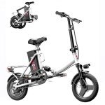 Windone S14 Electric Bike for Adults, Max 19 MPH Speed & 28 Miles Range (PAS), 500WPeak Motor and Lightweight & Portable, Shock Absorbers Electric Bicycle, Foldable ebike for Adults