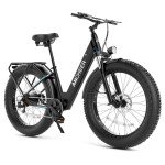 ANCHEER 26" Electric Bike for Adults, 1000W Peak EBike 28MPH 60 Miles Range, 48V 15Ah Built-in Battery - 3A Fast Charging, Fat Tire Electric Bike Off-Road for Women/Men, UL-Certified 7 Speed