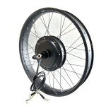 SZWEDI 72V3000W 26x4.0 inch Electic Bicycle Conversion Kit Rear Drive Fat Bike Hub Motor Kit for TFT Color Display