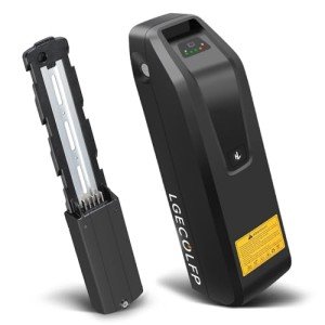 LGECOLFP 48V 15Ah Ebike Battery Pack with USB Port 3A Fast Charger 30A BMS for 48V Controller 250W-1000W Motor