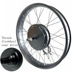 SZWEDI 72V3000W 26x4.0 inch Electic Bicycle Conversion Kit Rear Drive Fat Bike Hub Motor Kit for TFT Color Display
