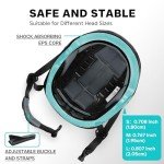 DKONI Bike Helmet with LED Lights Bicycle Helmets Commuter Cycling Helmet USB Rechargeable Front & Back LED Light Helmet for Adult Men Women (Large, Black)