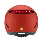 SMITH Dispatch Cycling Helmet – Adult Road Bike + E-Bike Helmet with MIPS Technology + Koroyd Coverage – Lightweight Impact Protection for Men & Women – Integrated Rear Light – Matte Poppy, Small