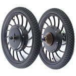 Electric Bicycle Conversion Kit, 48V 1000W Front/Rear Wheel E-Bike Powerful Hub Motor Kit 20“ Electric Bike Conversion Kit with High Speed Brushless Gearless Hub Motor Kit (Rear Wheel)