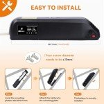 LGECOLFP 36V 10Ah Ebike Battery Pack with 3A Fast Charger USB Port 30A BMS for 36V Controller 250W 350W 500W 750W Motor