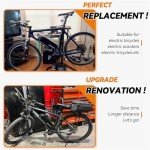 LGECOLFP 36V 10Ah Ebike Battery Pack with 3A Fast Charger USB Port 30A BMS for 36V Controller 250W 350W 500W 750W Motor