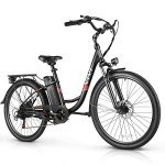Vivi Electric Bike, 26" Electric Cruiser Bike 1000W Peak Ebike 22MPH Electric Bike for Adults, 48V Removable Battery, Cruise Control, 7 Speed Electric City Commuter Bicycle, UL 2849 Certified