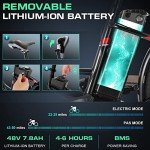 Vivi Electric Bike, 26" Electric Cruiser Bike 1000W Peak Ebike 22MPH Electric Bike for Adults, 48V Removable Battery, Cruise Control, 7 Speed Electric City Commuter Bicycle, UL 2849 Certified