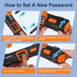 Febabilo Bike Locks Heavy Duty Anti Theft, Combo Bike U Lock, 4-Digit Resettable Combination E-Bike Large U Shaped Lock with 5Ft Steel Cable for Electric Bike, Bicycle, Escooter, Motorcycle,Door