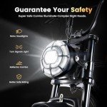 CYCROWN CycRun Electric Bike for Adults 750W Motor with 374.4WH Battery, 20MPH 55Miles Moped Style Ebike for Adults, 20" Fat Tire Commuting Off Road Mountain Ebike with Hydraulic Suspension, UL2849