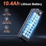 WERHY Electric Bike for Adults, 500W Motor, 22 MPH Max Speed Folding Ebike, 499.2/748.8Wh Battery, 14" Electric Bicycles, Max 35/55 Miles Range (Pedal Assist Mode), Mini E Bikes (499.2WH-22Mph)