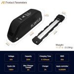 PLXNYLB 23AH Electric Bike Lithium Battery, Removable Ebike Battery 48V Electric Bicycle Battery Pack with Waterproof Holder for 250W/350W/500W/750W/1000W/1500W/2000W Motors