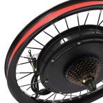 2000W 72v Electric Bike Conversion Kit 20" Rear Wheel High Power Motor Electric Bike Conversion Kit 72V 45A Sine Wave Dual Mode Controller with Display Normal Throttle Black