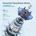 Jasion CB1 Electric Bike for Adults, 1000W Motor Peak Ebike, 450Wh Removeable Battery, 26'' City Cruiser Bicycle, 22 MPH Commuter Women Ebike, 7-Speed Gear