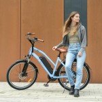 Jasion CB1 Electric Bike for Adults, 1000W Motor Peak Ebike, 450Wh Removeable Battery, 26'' City Cruiser Bicycle, 22 MPH Commuter Women Ebike, 7-Speed Gear