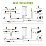 BAFANG Ebike Conversion Kit,48V 500W 750W Rear Hub Motor for 20"/26"/27.5"/700C Bike,Brushless Geared Electric Bike Kit with Battery&Intelligent Controller System for 135-142MM Rear Dropout Size Ebike