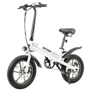 Gotrax S3 Electric Bike, 16x3.0 Fat Tire Electric Bicycle for Adults, 750W Peak Motor, Max Range 25 Miles, Up to 20 MPH, Removable Battery, Adjustable Seat, Folding Electric Bike for Adults/Teens 13+