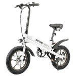 Gotrax S3 Electric Bike, 16x3.0 Fat Tire Electric Bicycle for Adults, 750W Peak Motor, Max Range 25 Miles, Up to 20 MPH, Removable Battery, Adjustable Seat, Folding Electric Bike for Adults/Teens 13+