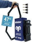 WIDDER Very Long [47"] Security Folding Lock - Foldable Bicycle Lock with 4 Keys & Frame Mount Bracket, no Rattling - Ideal for Ebike & E Scooter with Key