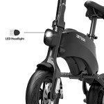 Jetson LX10 Folding Electric Bike | Includes Easy Folding Mechanism | 250 Watt Motor| Top Speed of 15.5 mph | Twist Throttle | 10" Wheels | with Pegs, Black, (JLX10-BLK)