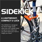 OTTOLOCK Sidekick Compact U-Lock - Heavy Duty Anti Theft Bicycle U-Lock with Keys, Silicone-Coated, Bike Accessories, Black