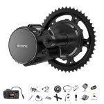 BAFANG BBS02 48V 750W Mid Drive Kits Mid Motor Ebike Conversion Kits with 44T Chainring Wheel and EKD01 Display(No Battery) Fit 68-73MM BB Size Bikes