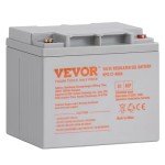 VEVOR Deep Cycle Battery, 12V 40AH, AGM Marine Rechargeable Battery, High Self-Discharge Rate 400A Discharge Current for Mobility Scooters Electric Wheelchairs Go-Karts e-Bikes