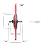 eBikeling Ebike Conversion Kit 48V 1200W, 26" Rear Waterproof Electric Bike Conversion Kit, Add On Electric Bike Kit, Transform Your Bicycle with High-Performance E-Bike Technology