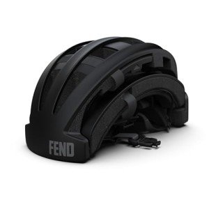 FEND One Foldable Bike Helmet - Adult Mens and Womens Bike Helmet - Collapsible by 50% of Original Size - Safety Certified for Bicycle Road Bike Scooter Cycling Commuter Helmet