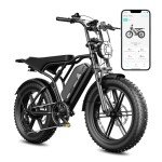 TST Electric Bike for Adults, 1500W Peak Brushless Motor 28 MPH 60 Miles Fat Tire E Bike with 48V 15Ah Removable Battery 20" Electric Dirt Bike Hydraulic Suspension and 7-Speed