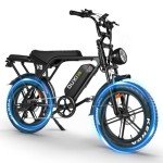 OUXI V8 Electric Bike for Adults, Peak 1000W, Up to 31MPH,48V 15AH Removable Battery, 20" Fat Tire Electric Bike, Shi-Mano 7-Speed Bicicleta Eléctrica, Bicicletas Eléctricas para Adulto UL Certified