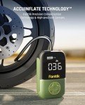 Fanttik X8 Portable Tire Inflator, Lightweight for Motorcycle tire, Cordless Air Compressor Pump, Rechargeable Battery, 150PSI with Digital Screen and LED for E-Bike, Bicycle, Car