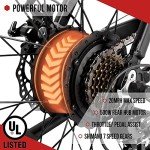 ECOTRIC 26" Fat Tire Electric Bike Powerful Adults Mountain Bicycle 500W Motor 36V/12.5AH Removable Lithium Battery Beach Snow Ebike Shock Absorption - 90% Pre Assembled