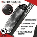 ECOTRIC 26" Fat Tire Electric Bike Powerful Adults Mountain Bicycle 500W Motor 36V/12.5AH Removable Lithium Battery Beach Snow Ebike Shock Absorption - 90% Pre Assembled