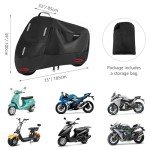 SECELES Mountain Bike Cover, 300D Waterproof Oxford Reflective Tapes 2 Lock Holes Windproof Buckles, Electric Bike Cover for City Mountain Ebike Tour Bicycle (M: 74" * 33" * 39")