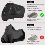 SECELES Mountain Bike Cover, 300D Waterproof Oxford Reflective Tapes 2 Lock Holes Windproof Buckles, Electric Bike Cover for City Mountain Ebike Tour Bicycle (M: 74" * 33" * 39")