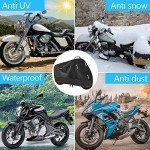 SECELES Mountain Bike Cover, 300D Waterproof Oxford Reflective Tapes 2 Lock Holes Windproof Buckles, Electric Bike Cover for City Mountain Ebike Tour Bicycle (M: 74" * 33" * 39")