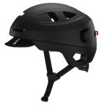 Bern Hudson Commuter Bike Helmet with MIPS, Rated for E-Bike, Integrated LED Rear Light and U-Lock Compatibility, MIPS Matte Black, Medium