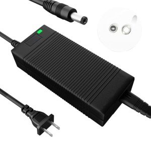 EVAPLUS 54.6V Electric Bike Power Adapter, Electric Scooter Charger for 48V Lithium Battery, 5.5mm DC Connector for 2.5mm/2.1mm